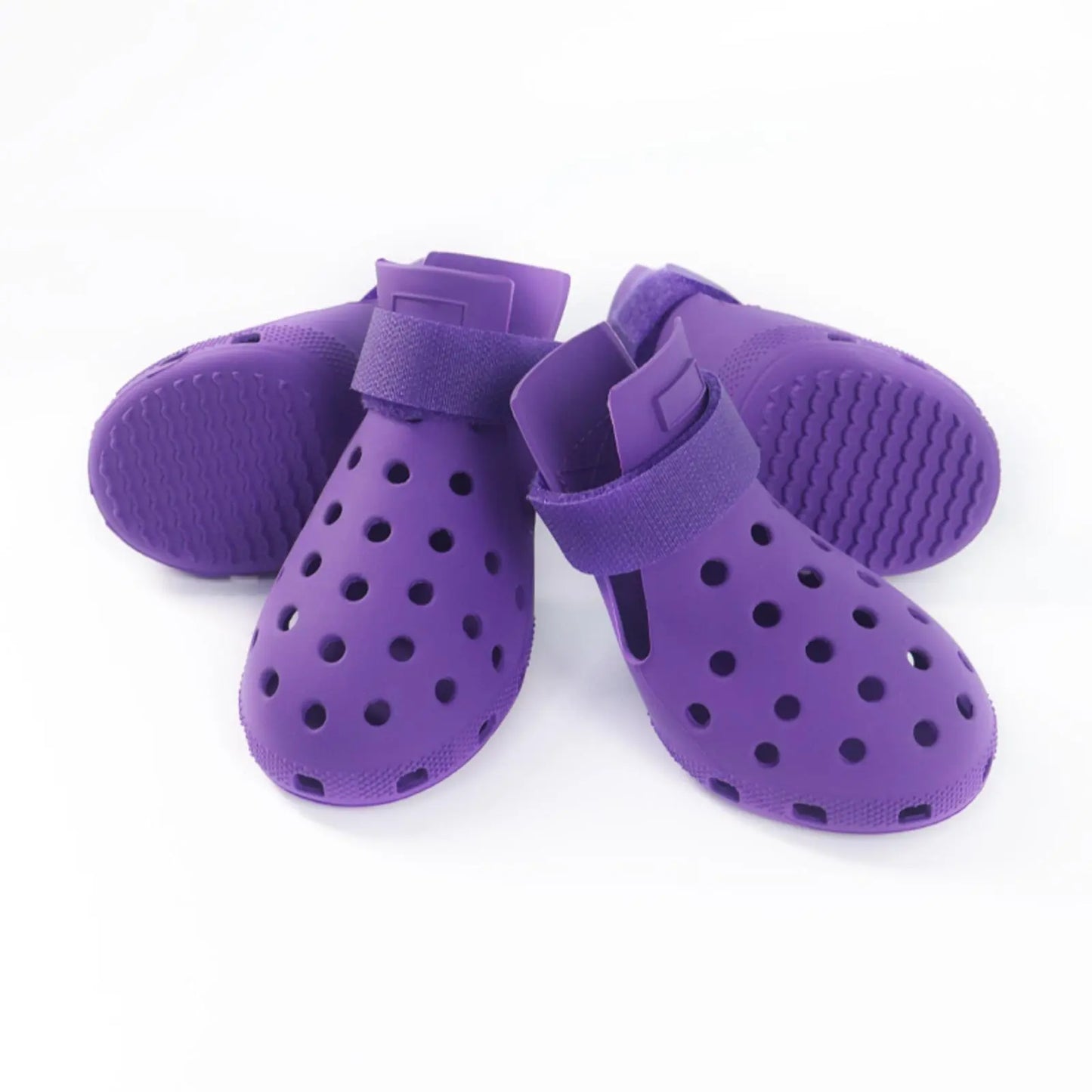 Set of 4 Non-Slip Outdoor Dog Shoes — Paw Protection Footwear for All Seasons. Breathable, Heat-Resistant, Stain-Resistant, and Non-Slip, Featuring Soft Soles for Maximum Grip. Comfortably Protects Paws—Helping Your Dog Stay Happy! (Pet Supplies)