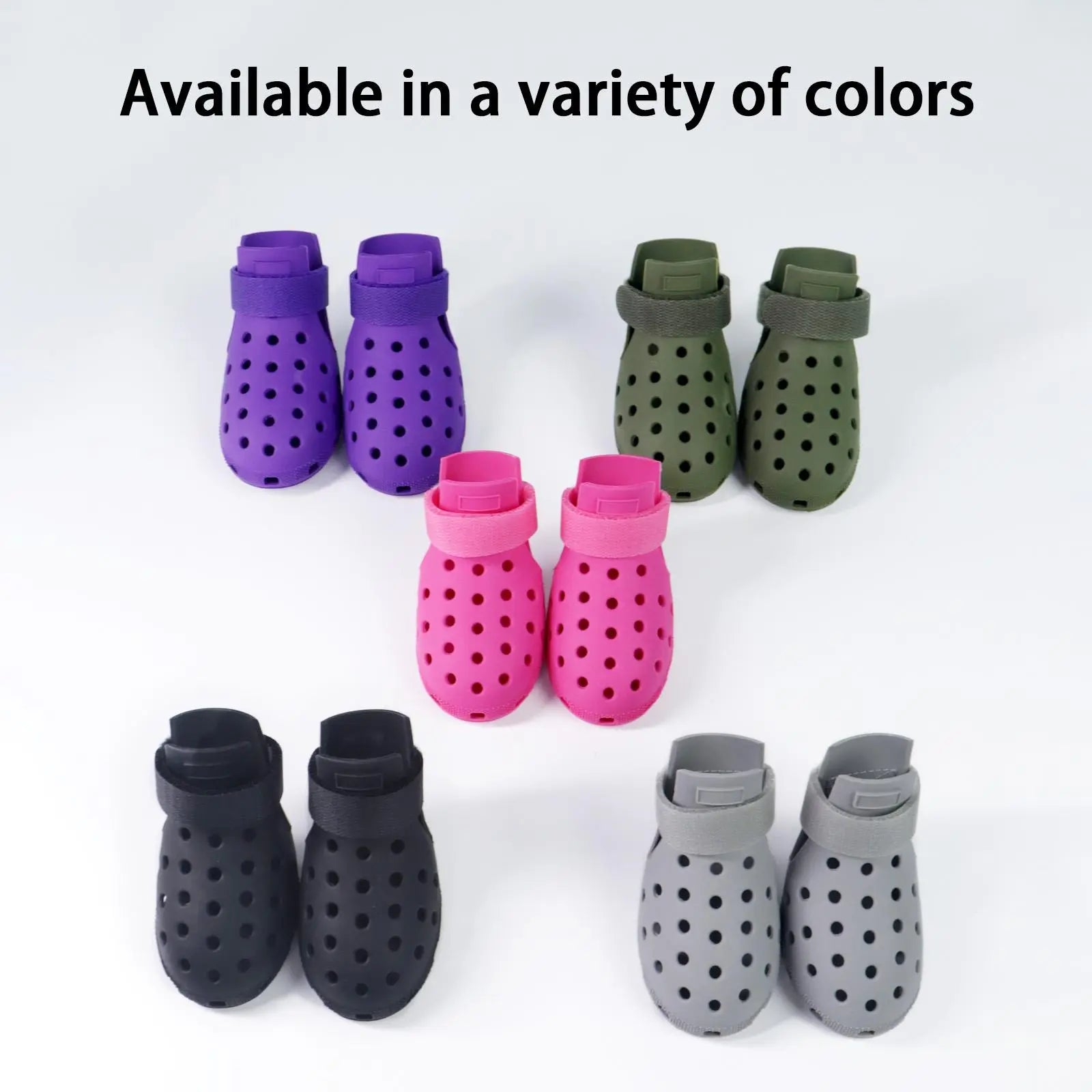 Set of 4 Non-Slip Outdoor Dog Shoes — Paw Protection Footwear for All Seasons. Breathable, Heat-Resistant, Stain-Resistant, and Non-Slip, Featuring Soft Soles for Maximum Grip. Comfortably Protects Paws—Helping Your Dog Stay Happy! (Pet Supplies)