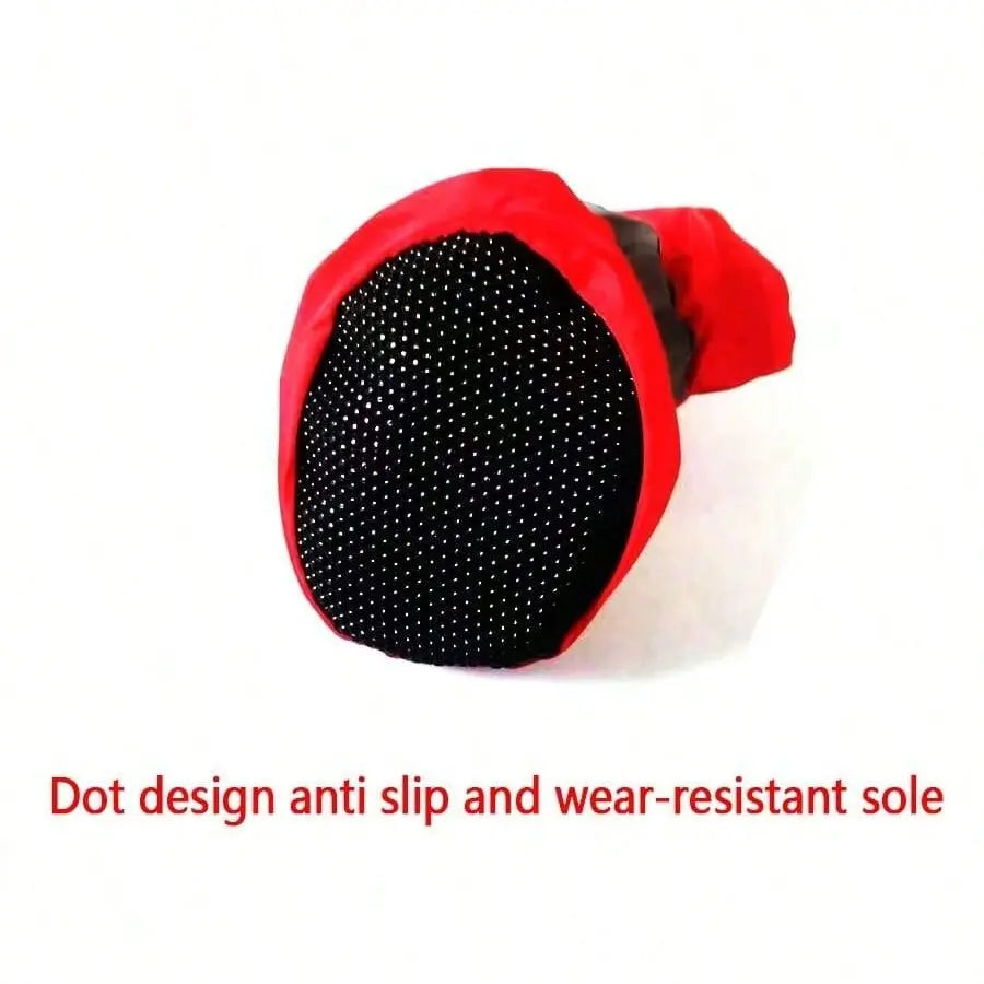Reflective Pet Shoes, 4 Counts Waterproof Soft Bottom Dog & Puppy Shoes, Non-Slip Pet Boots, Oxford Cloth Pet Paw Protectors, Dog & Cat Clothing, Clothes