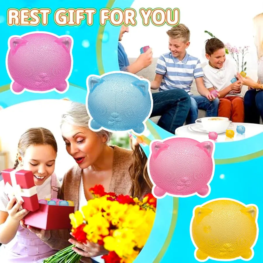 Cool Cat Sensory Squeeze Toy, Soft Candy Cat Mini Stress Ball, Relaxing Party Gift, Birthday Present, Stress Relief Toy, Gift Bag Filler, Stress Relief Squishy, Squishable Sensory Play, Squishy Sensory Fidgets