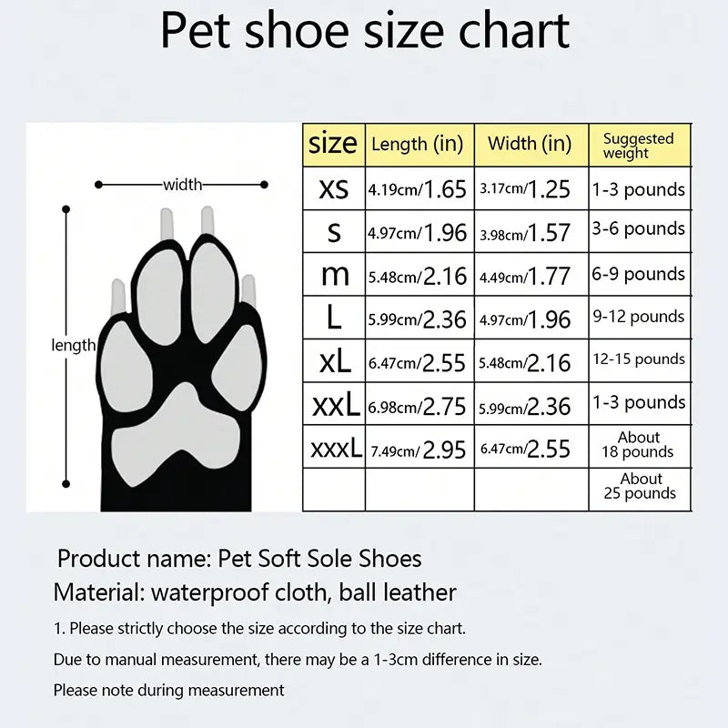 Reflective Pet Shoes, 4 Counts Waterproof Soft Bottom Dog & Puppy Shoes, Non-Slip Pet Boots, Oxford Cloth Pet Paw Protectors, Dog & Cat Clothing, Clothes